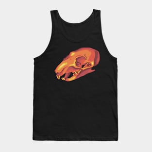 Neon Squirrel Skull Tank Top